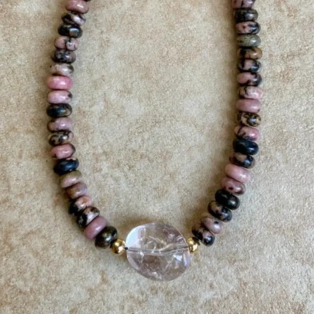 Rhodonite Necklace - Dasha