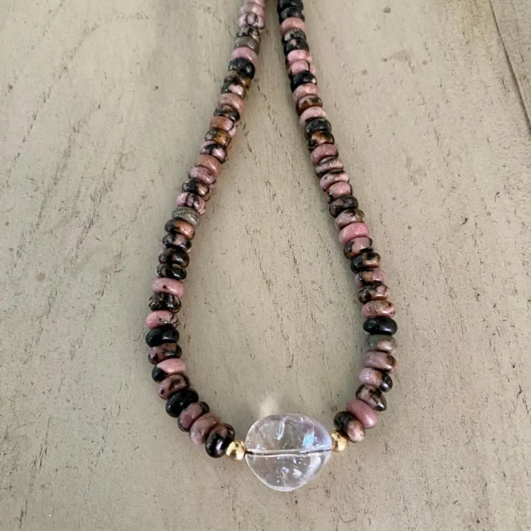 Rhodonite Necklace - Dasha