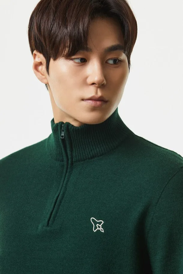 Spaceship Knit Half zip Men