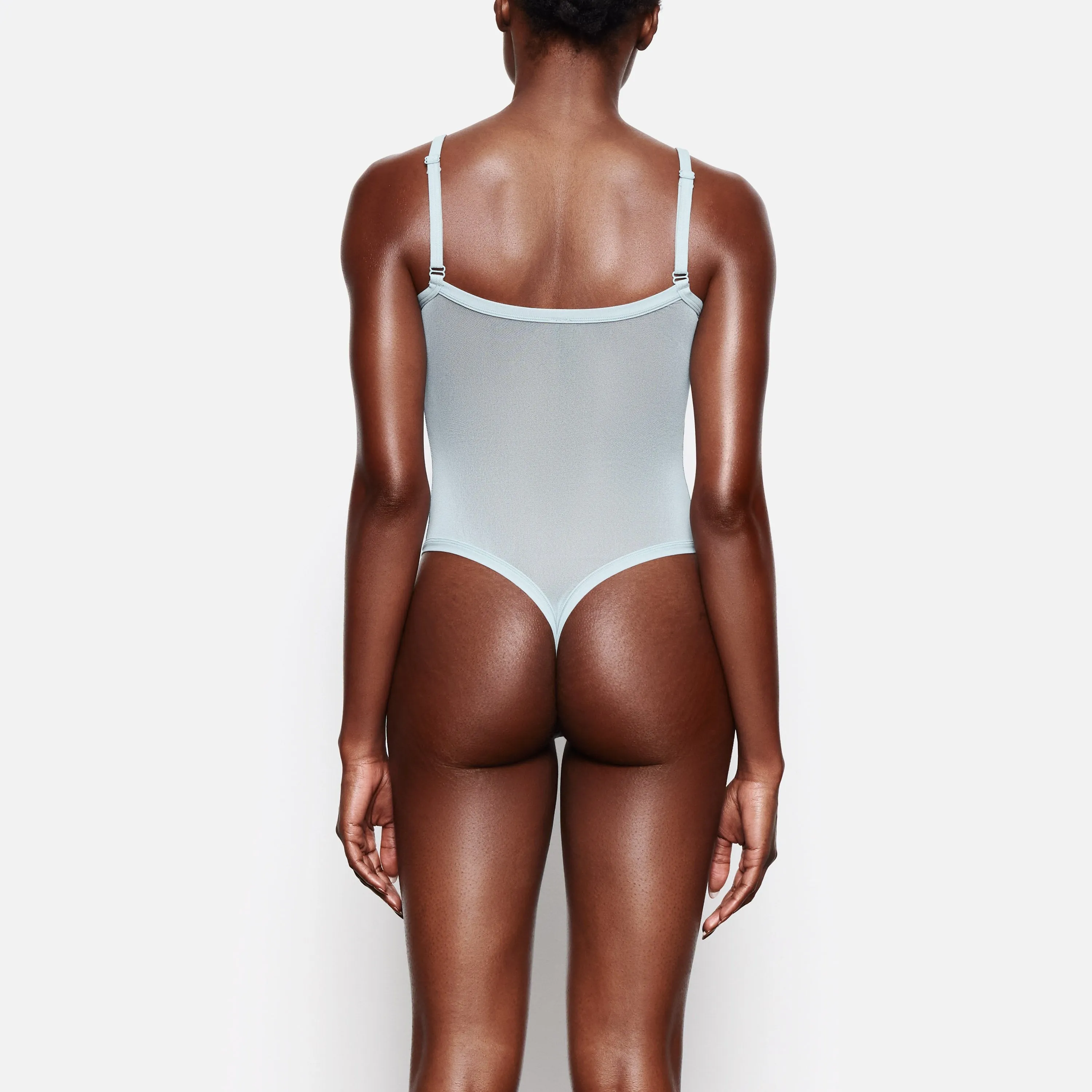 SUMMER MESH STRAPPY BODYSUIT | SKY