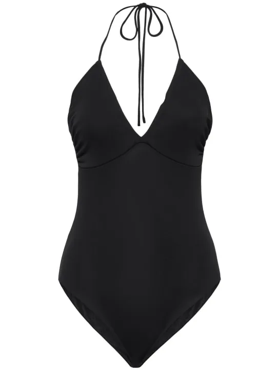 The Andamane   Roxy halter neck jersey bodysuit 