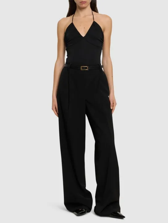 The Andamane   Roxy halter neck jersey bodysuit 