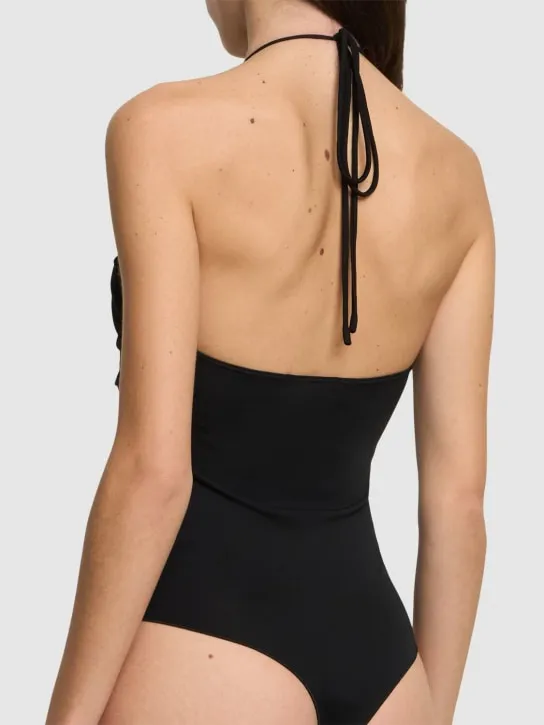 The Andamane   Roxy halter neck jersey bodysuit 