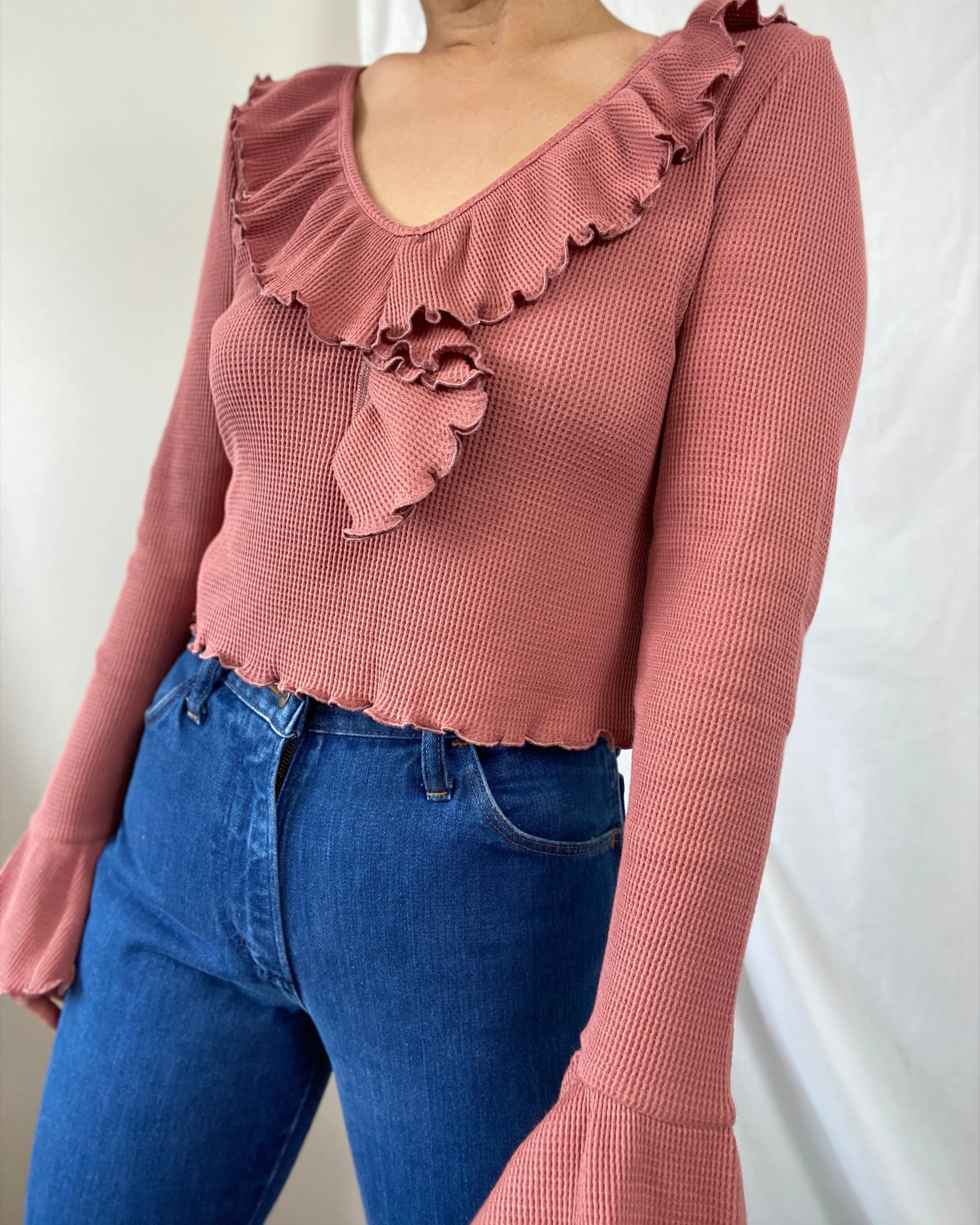 THE DAZED FLARE TOP ~ TERRACOTTA