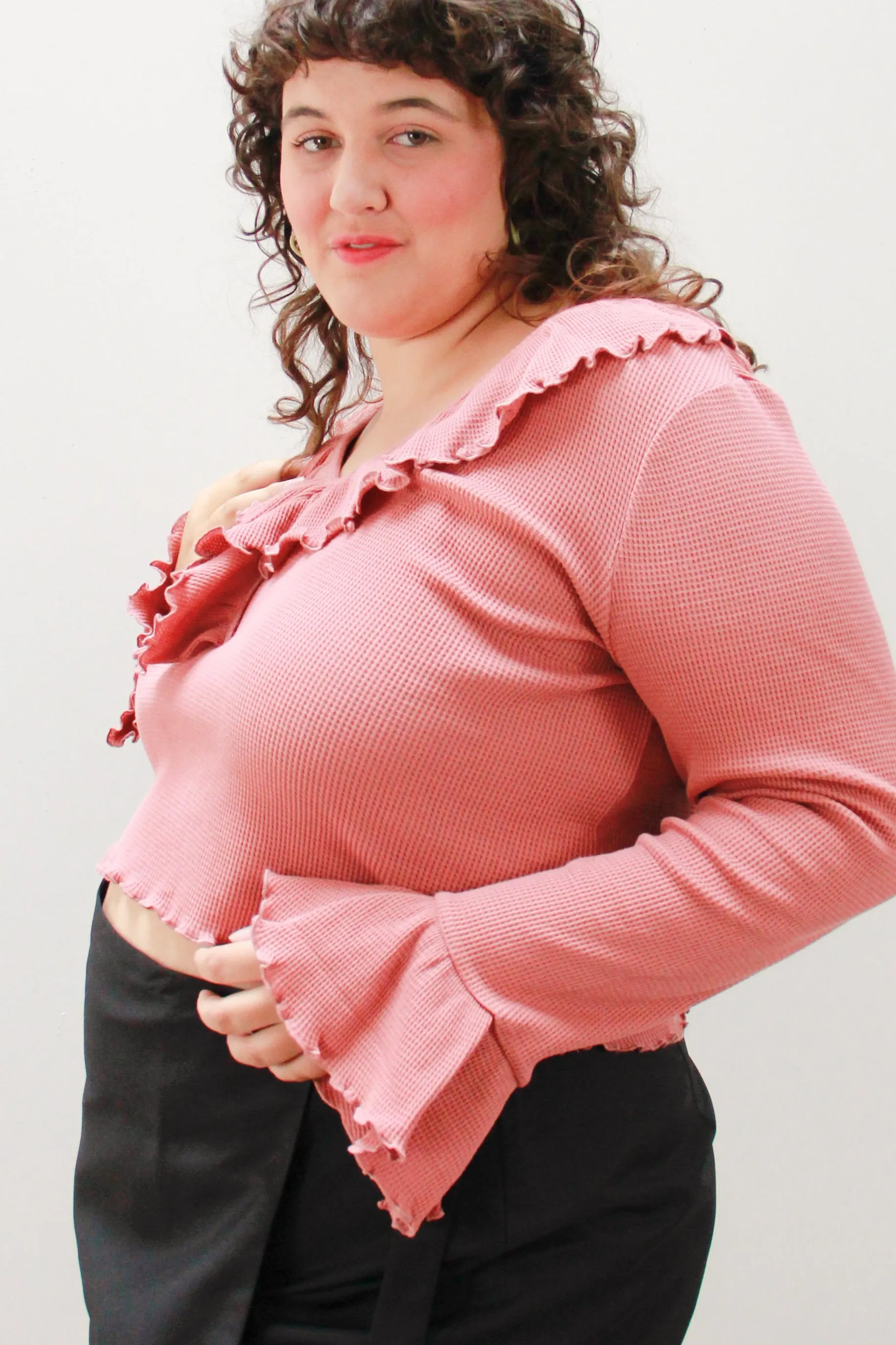 THE DAZED FLARE TOP ~ TERRACOTTA