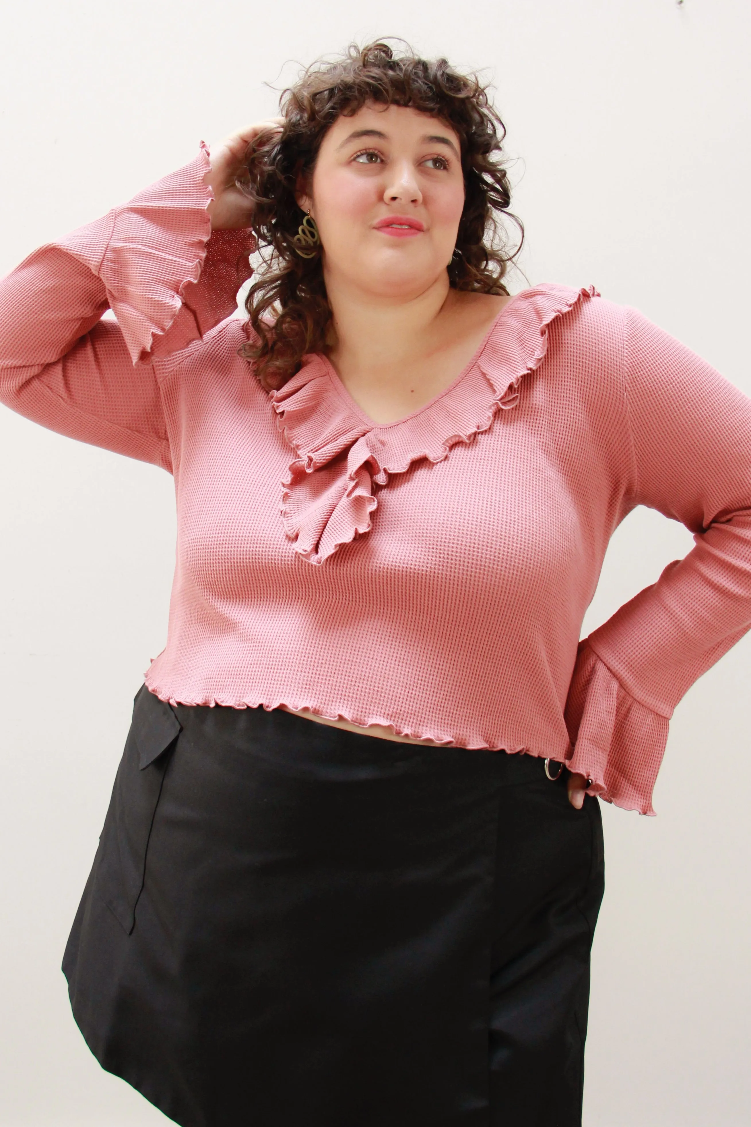 THE DAZED FLARE TOP ~ TERRACOTTA