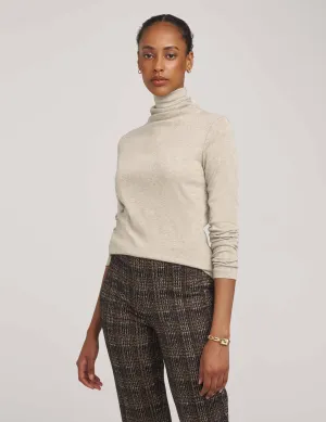 The Seamless Lurex Turtleneck- Sale