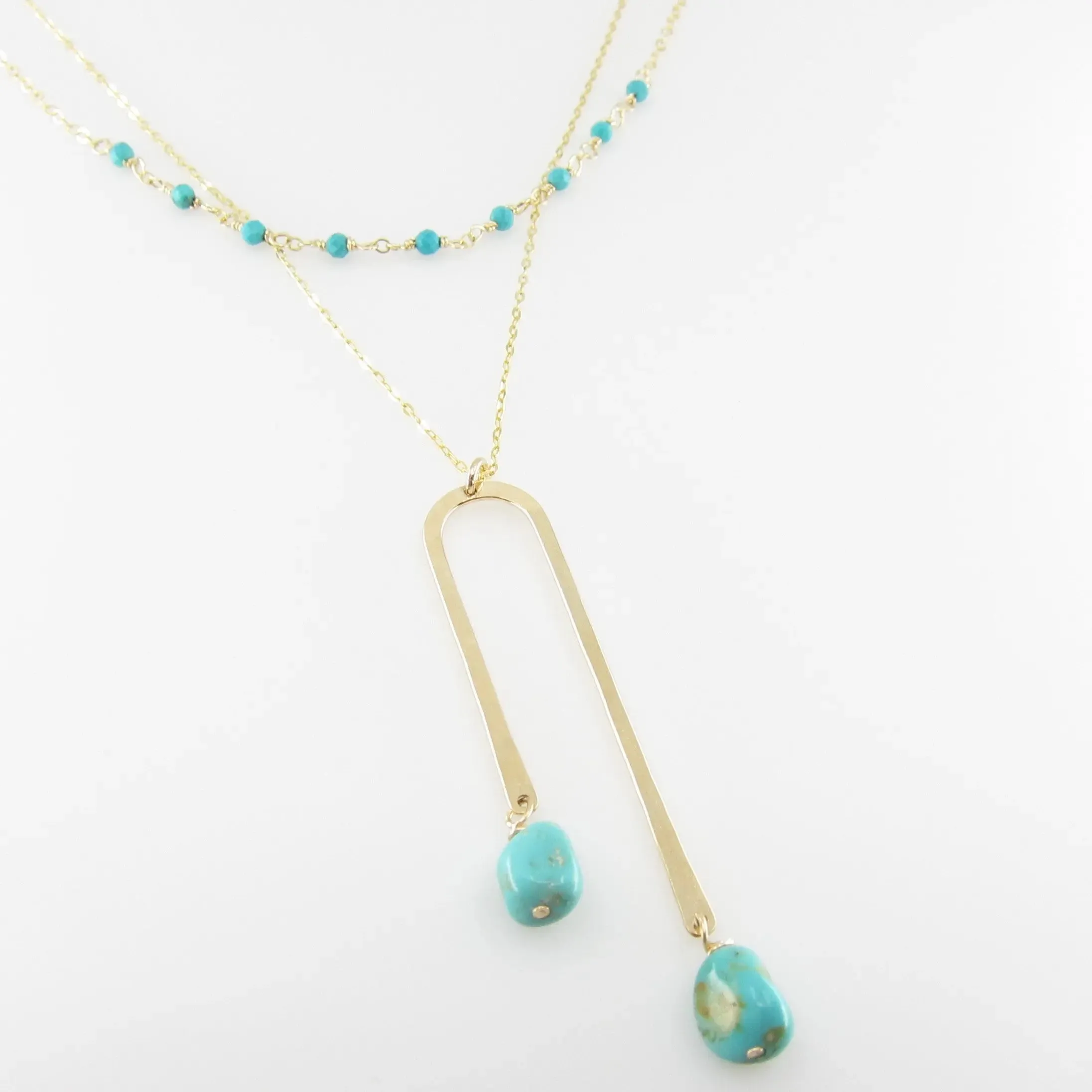 Tiny Gemstone Layering Necklace, 4 Variations