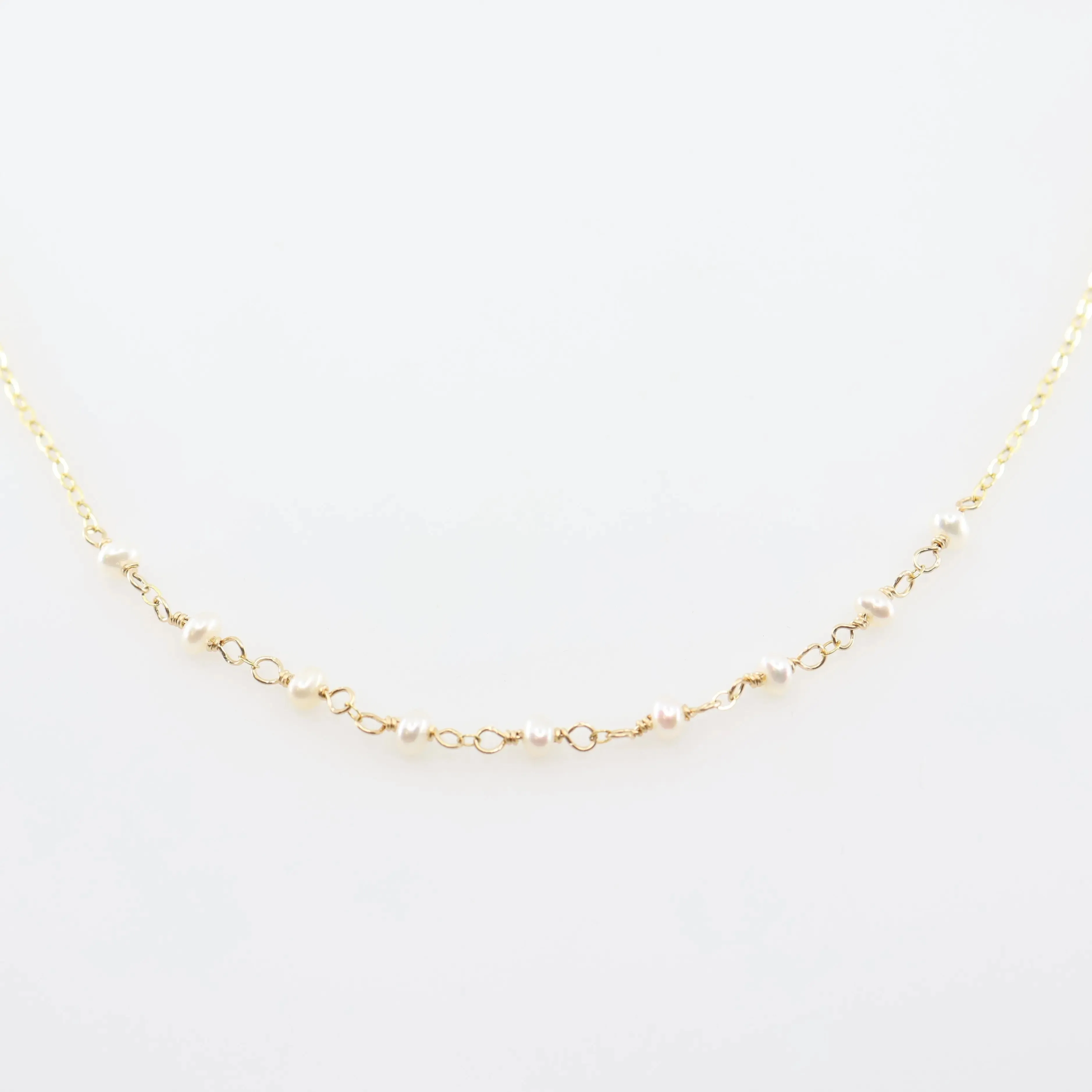 Tiny Gemstone Layering Necklace, 4 Variations