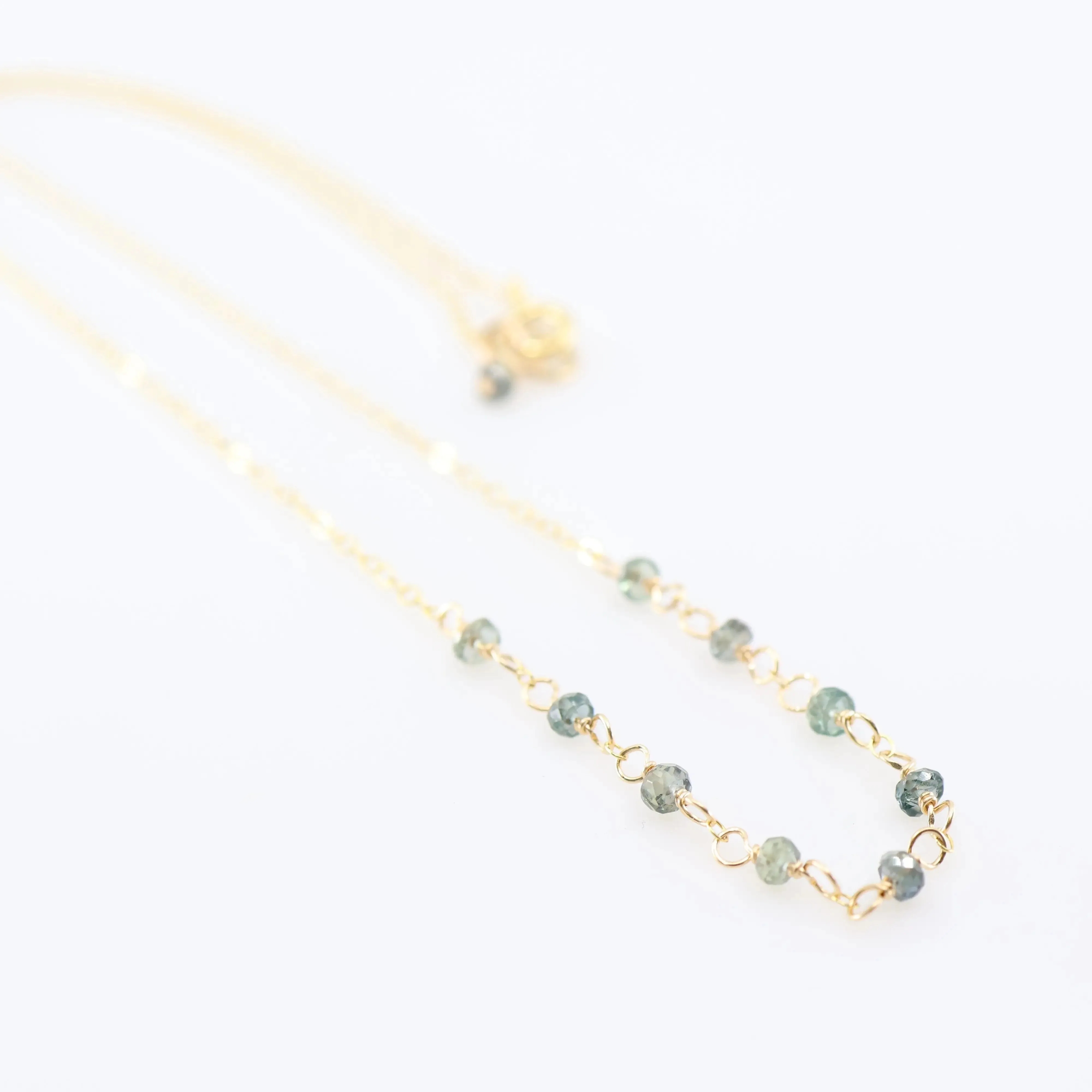 Tiny Gemstone Layering Necklace, 4 Variations