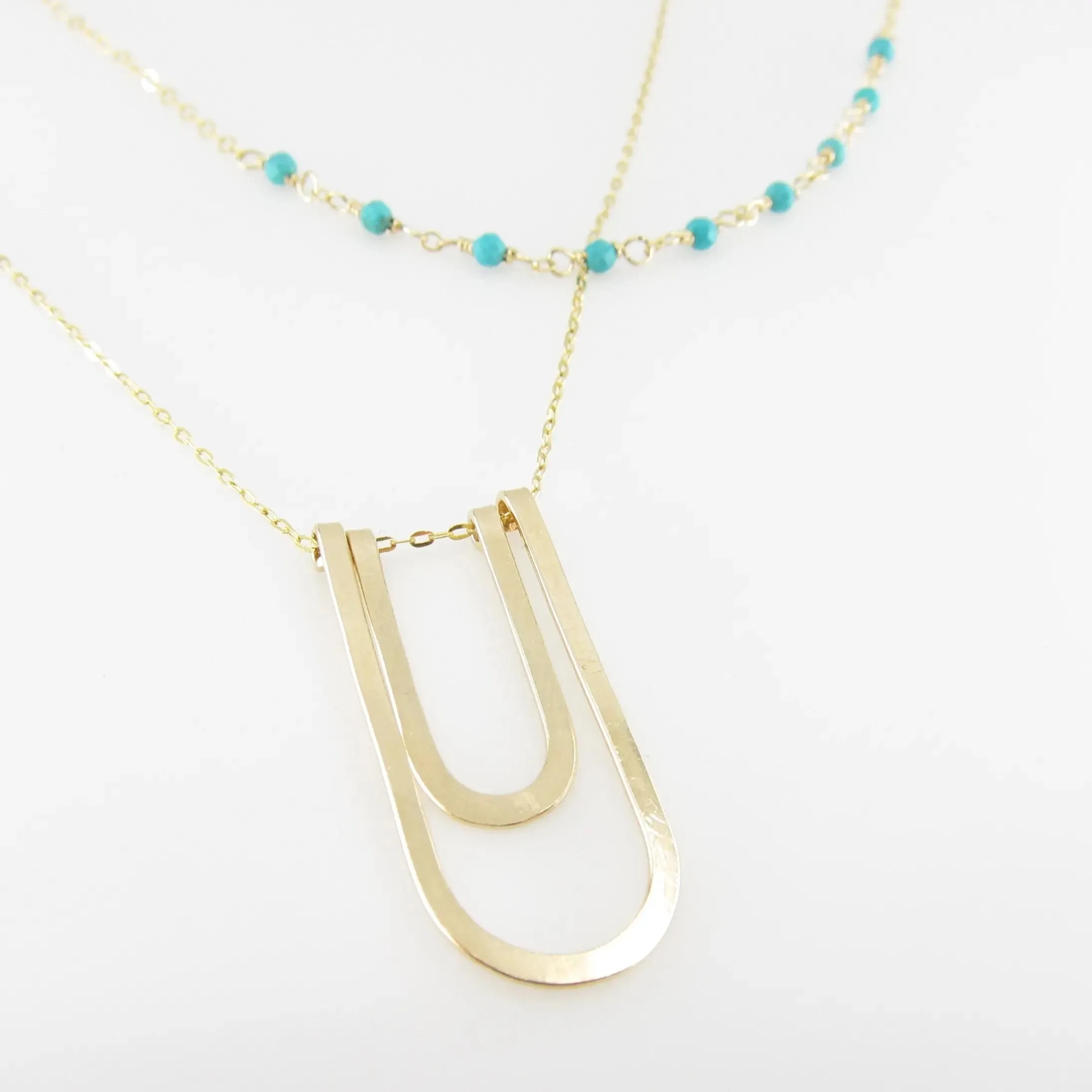 Tiny Gemstone Layering Necklace, 4 Variations