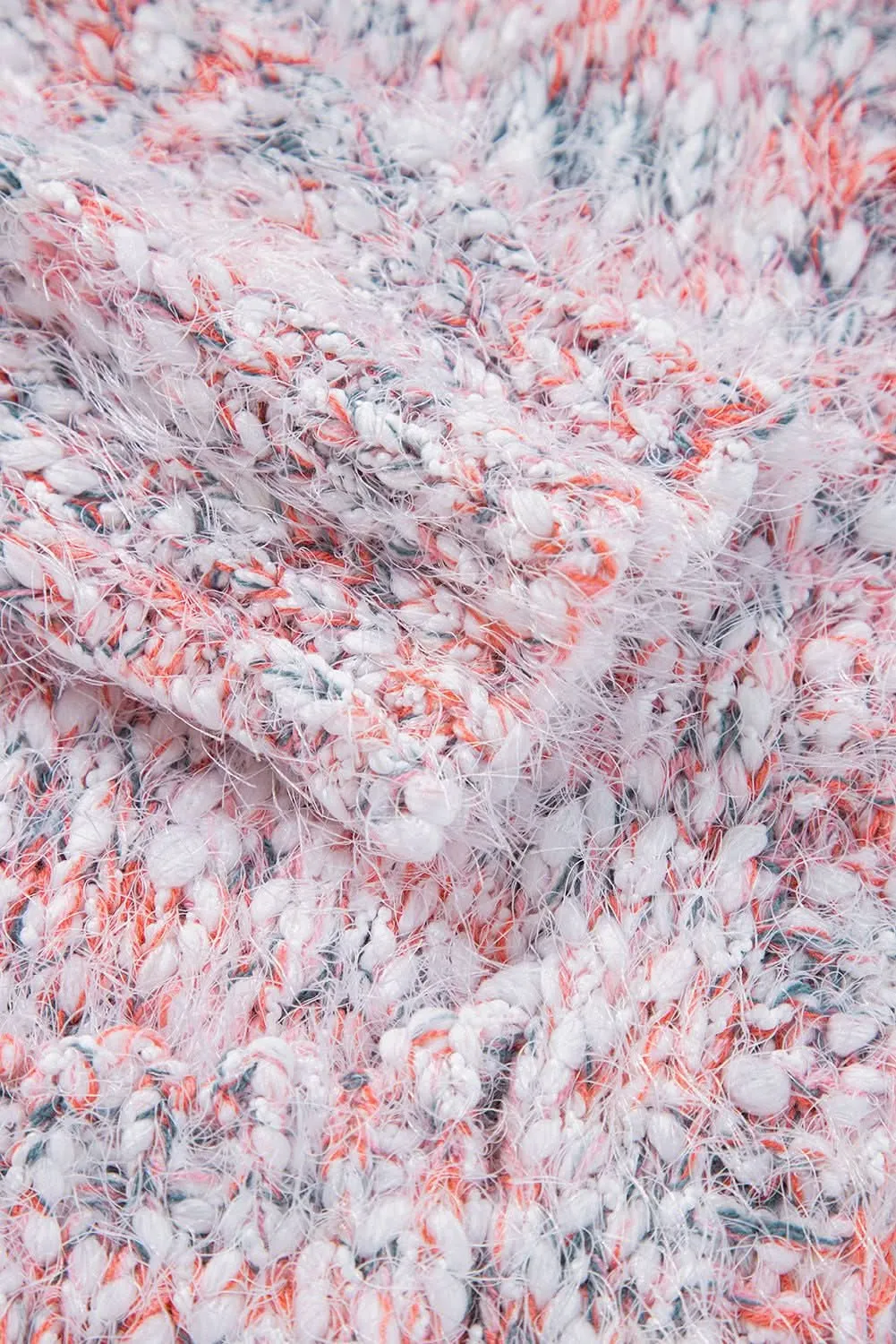 Trendy pink confetti cardigan for layering