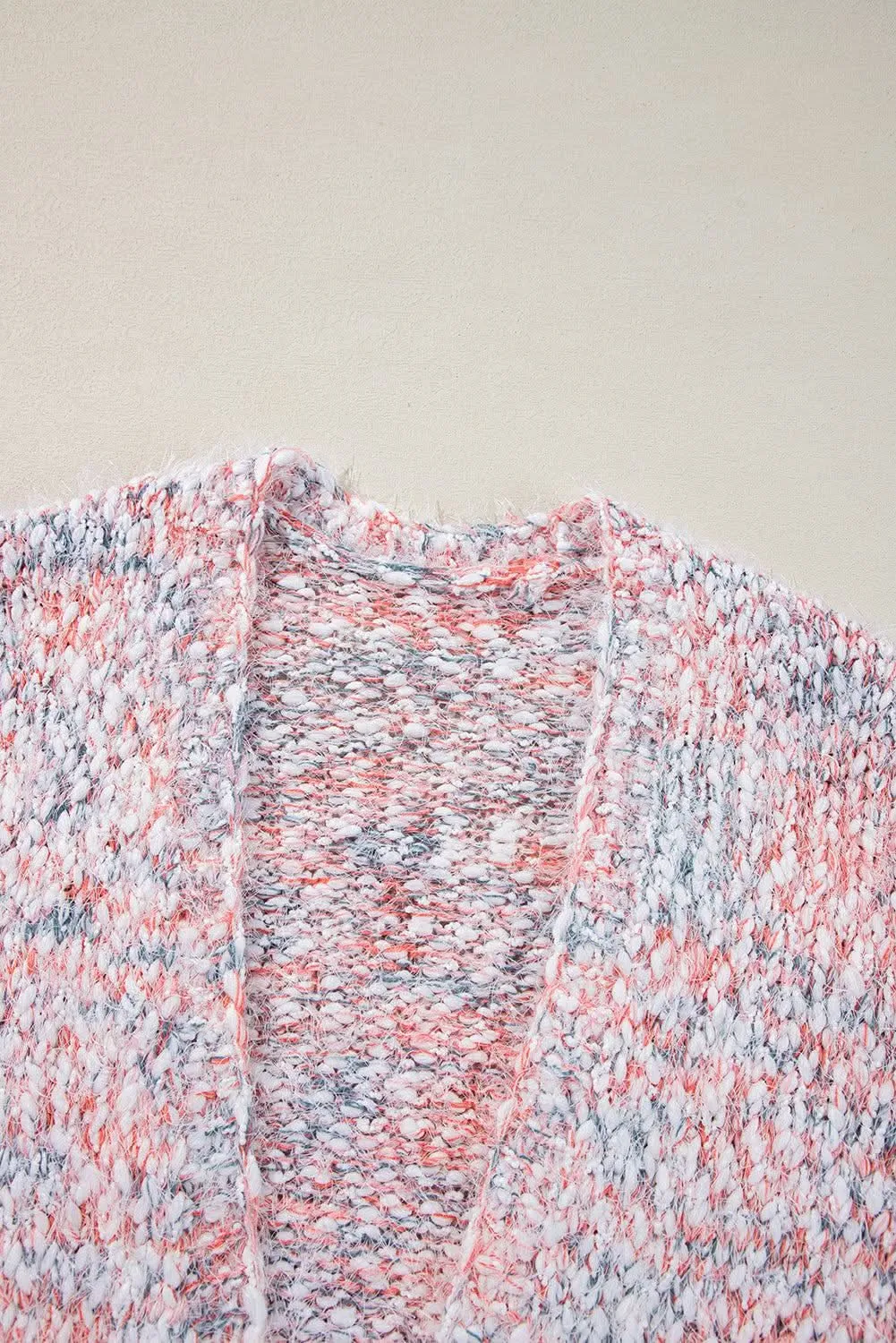 Trendy pink confetti cardigan for layering