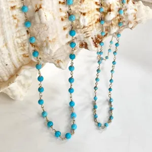 Turquoise Beads Necklace - Joy