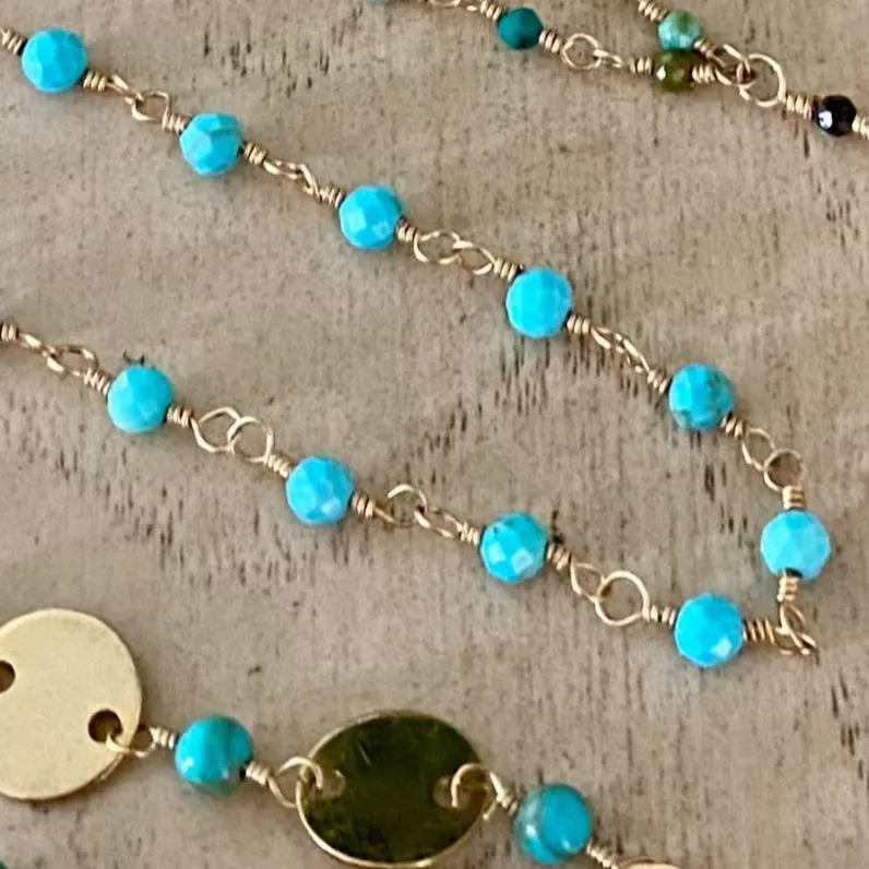 Turquoise Beads Necklace - Joy