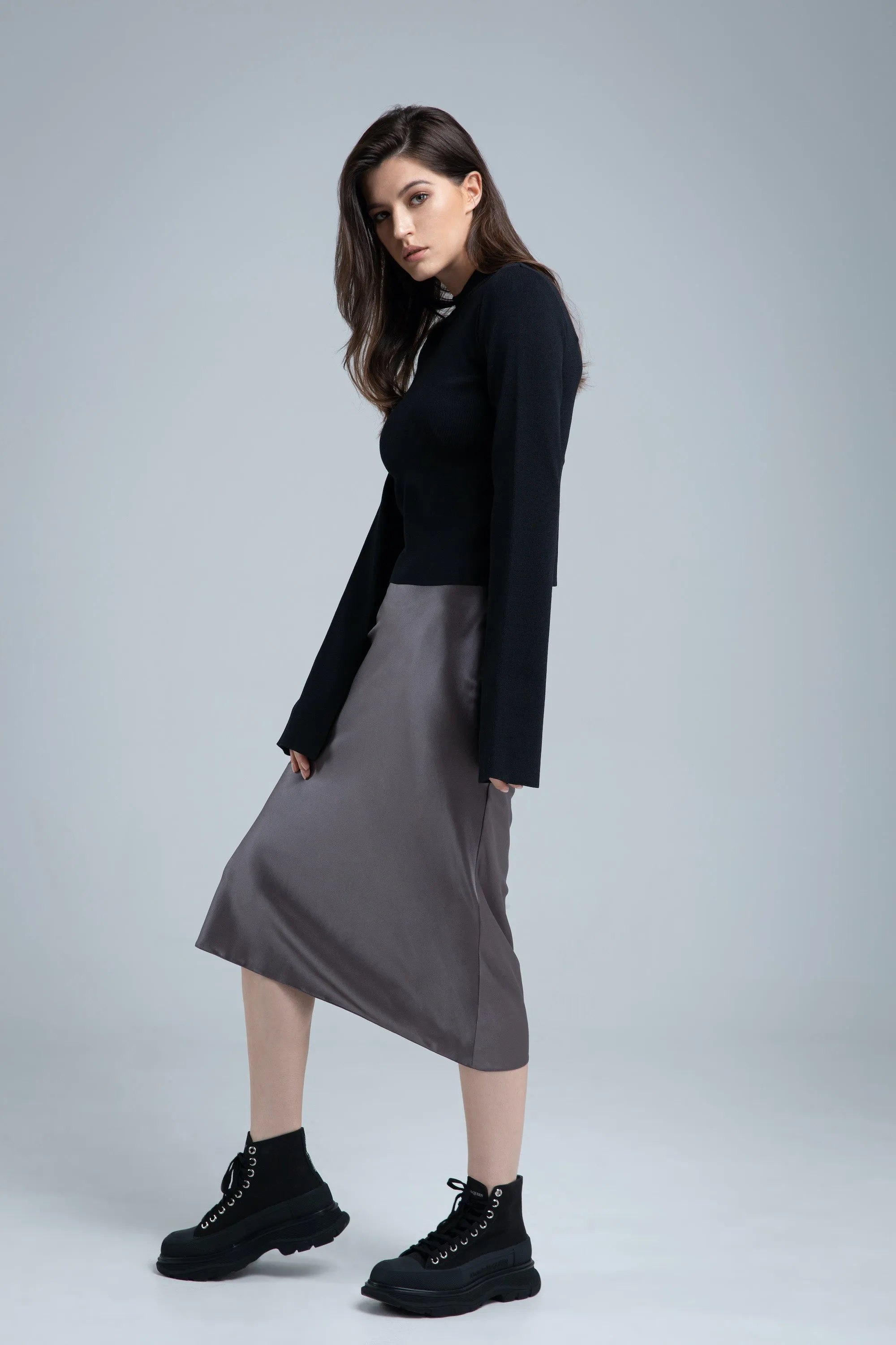 Vera Black Knit Top