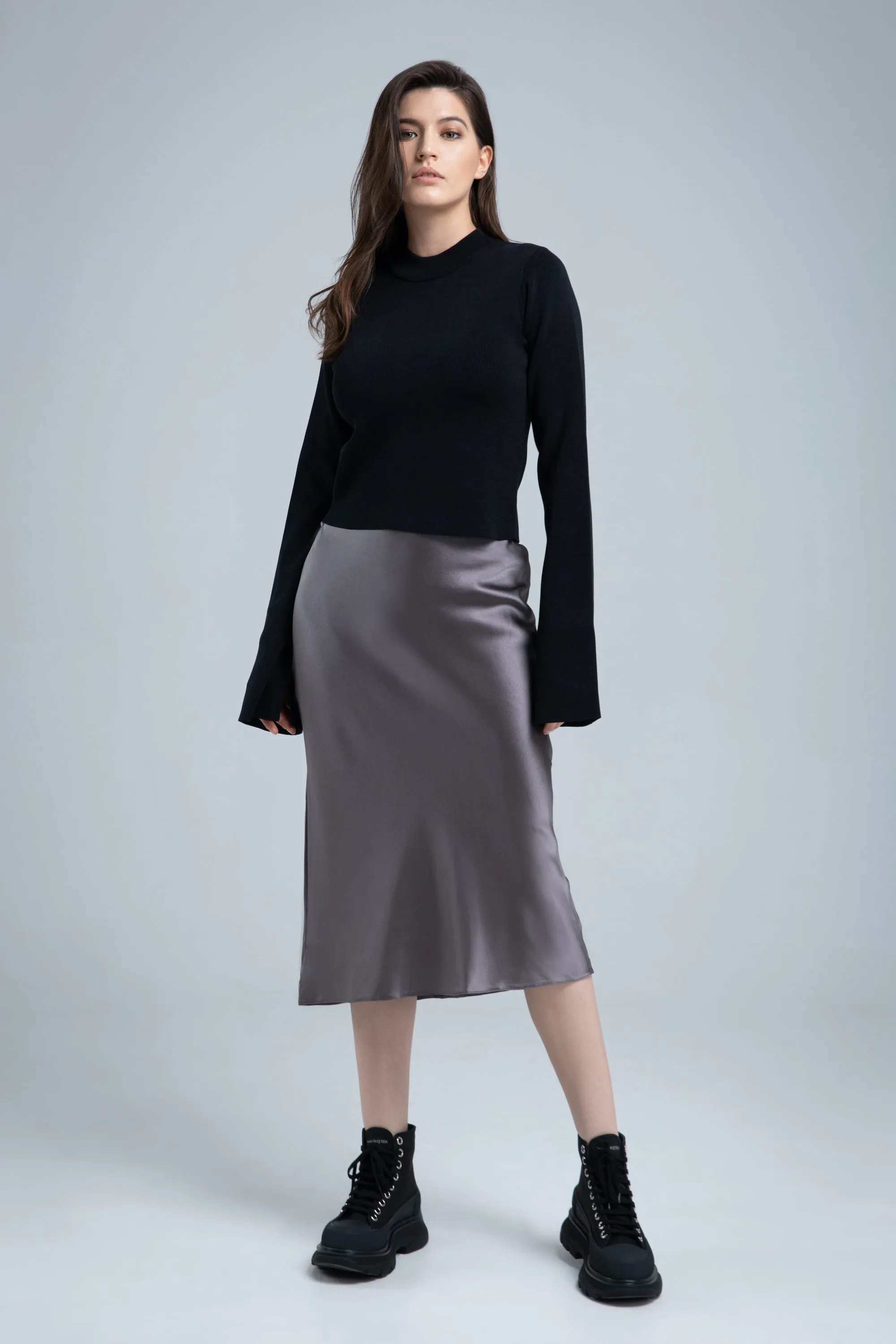 Vera Black Knit Top