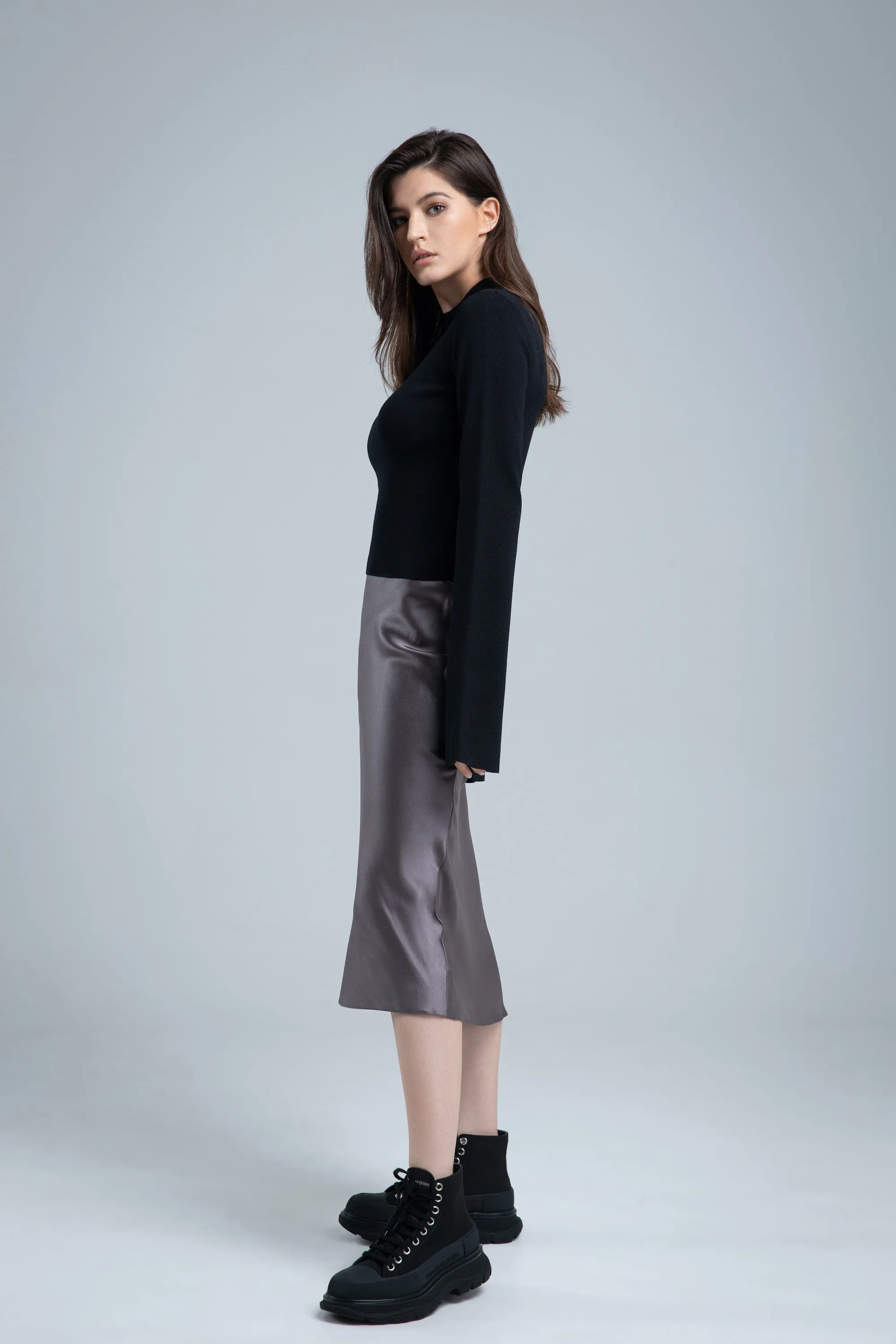 Vera Black Knit Top