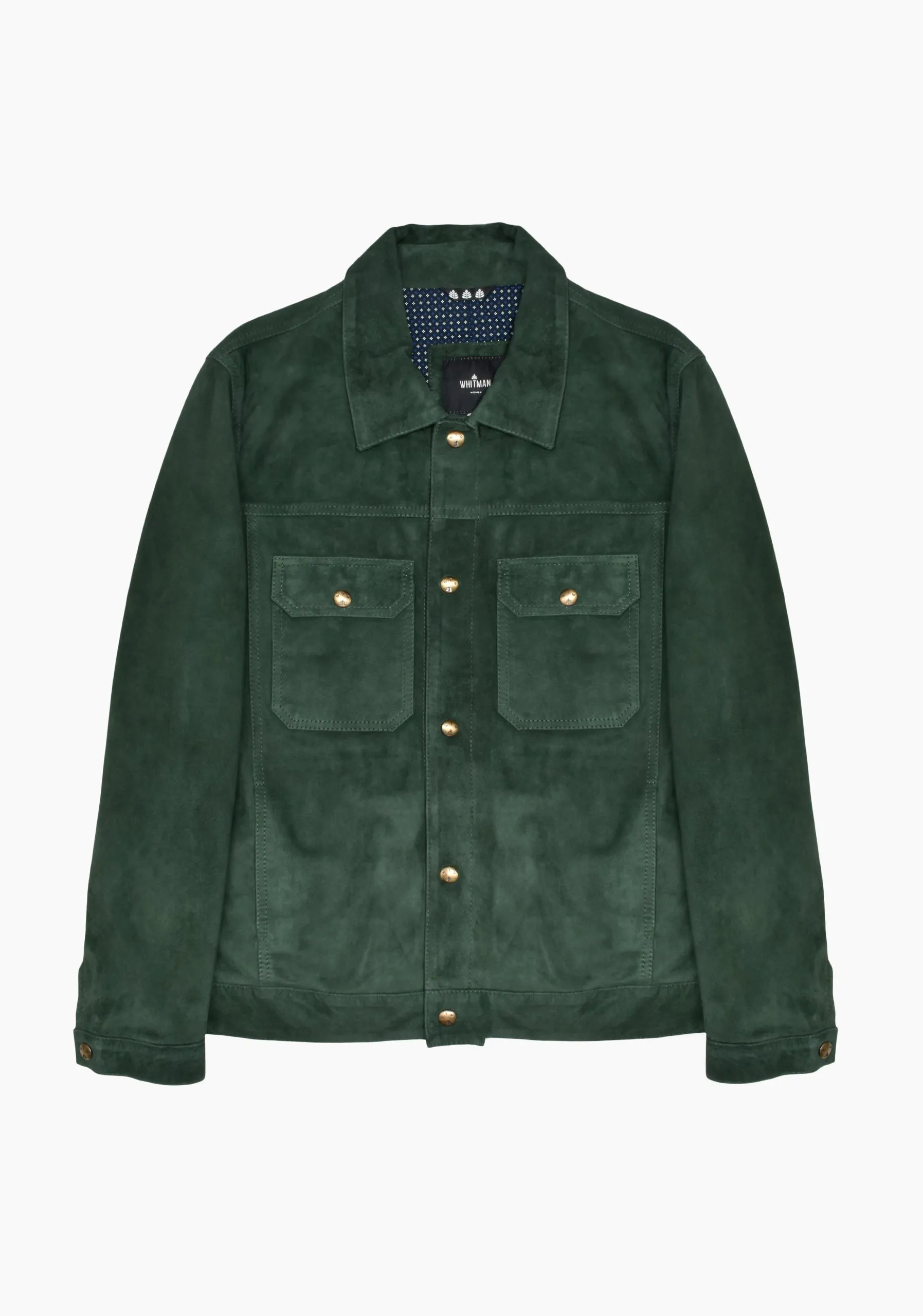 Western Suede Dark Green Jacket