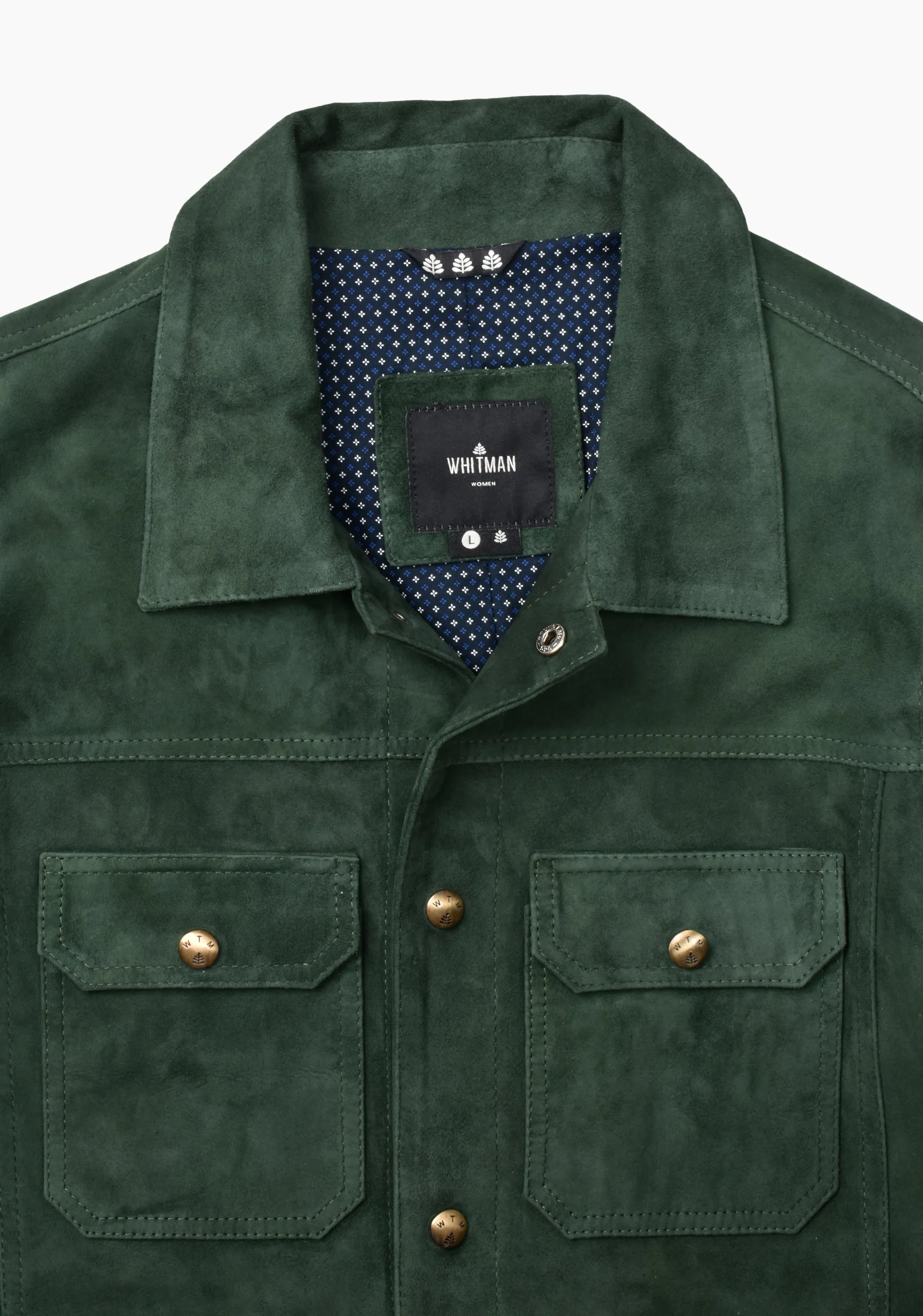 Western Suede Dark Green Jacket