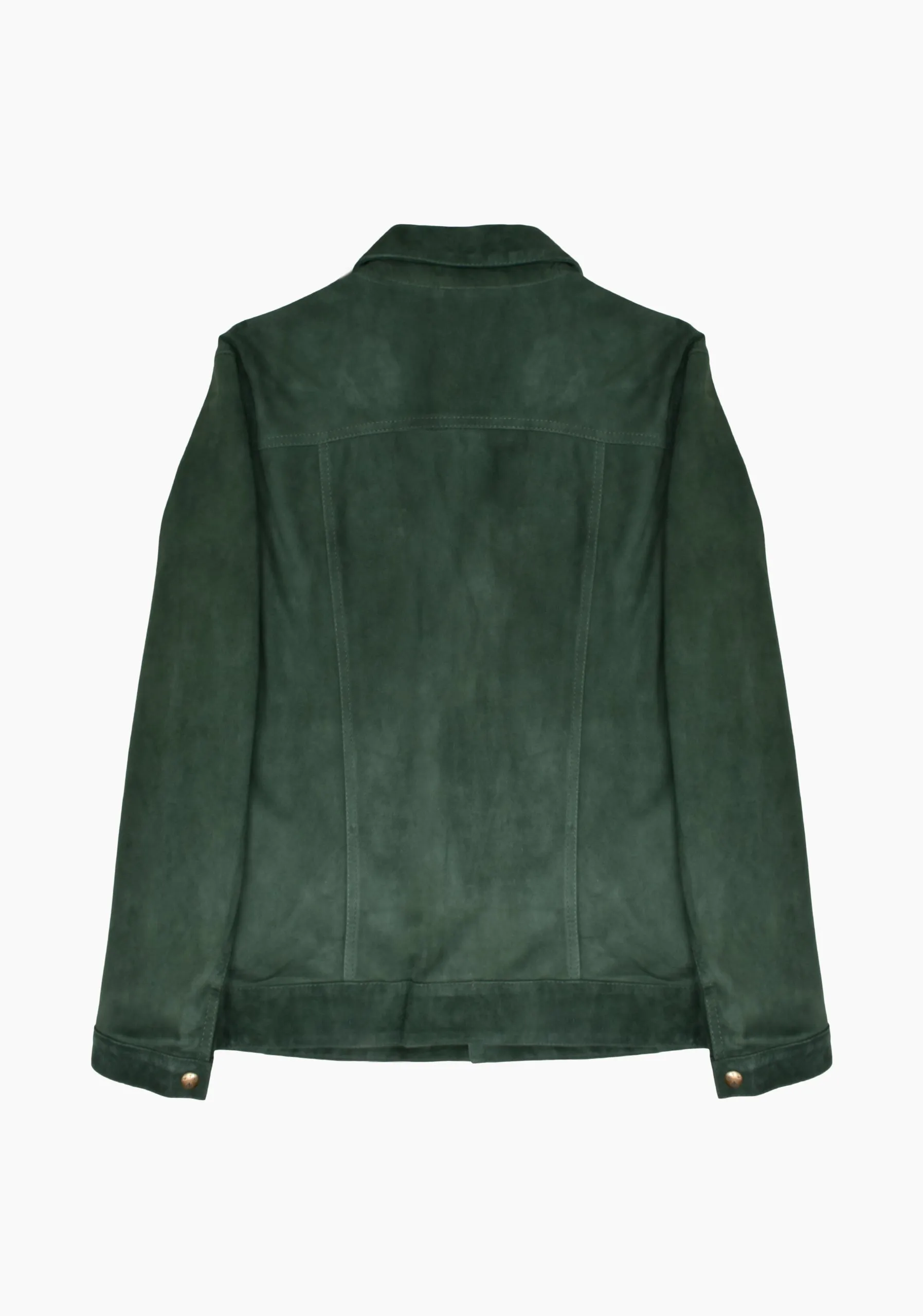 Western Suede Dark Green Jacket