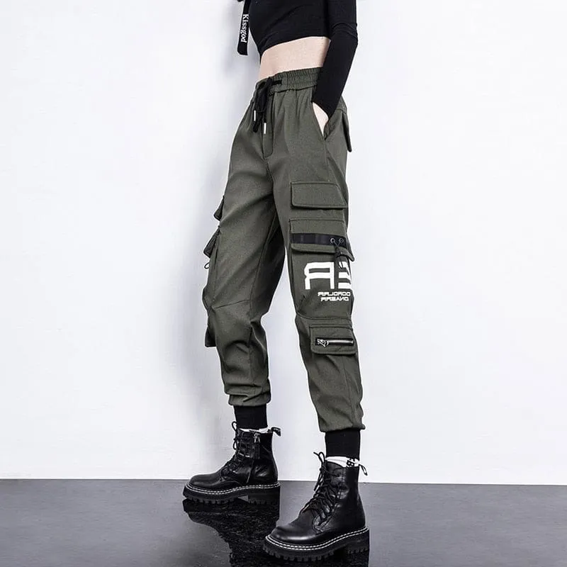 Women High Waist Cargo Pants