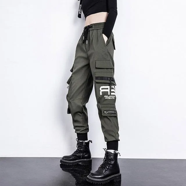 Women High Waist Cargo Pants