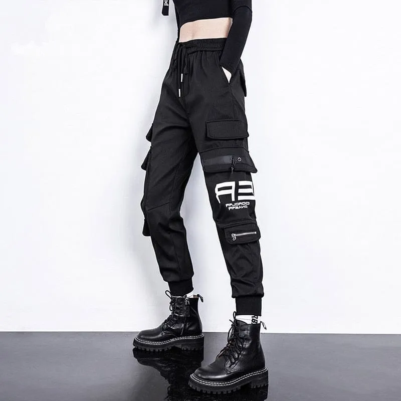 Women High Waist Cargo Pants