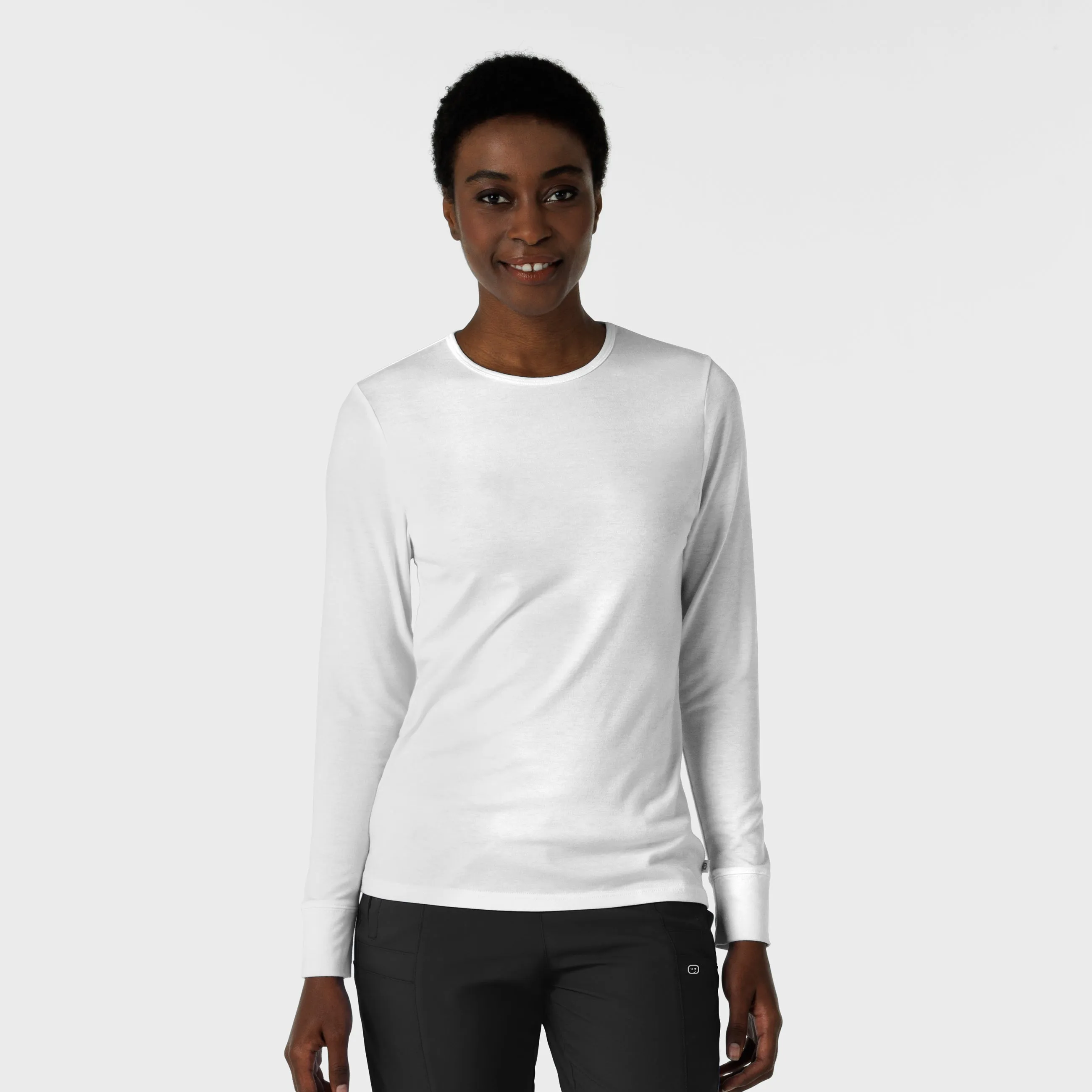 Women's Long Sleeve White Layering Tee-Salem High